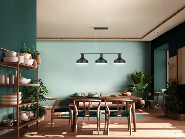 I3 - IRIAS - LAMP 3L BLACK-COPPER D45 Μαύρο Σατινέ ορείχαλκος Χάλκινο 3