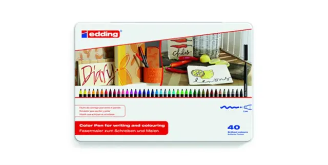 Edding 1300 Μαρκαδόροι Σχεδίου 3mm Σετ 40 χρώματα / 01.1300.40S (Edding)