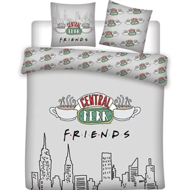 Σετ Διπλή Παπλωματοθήκη + Μαξιλαροθήκες FRIENDS - DUVET COVER 240X220 - CENTRAL PERK