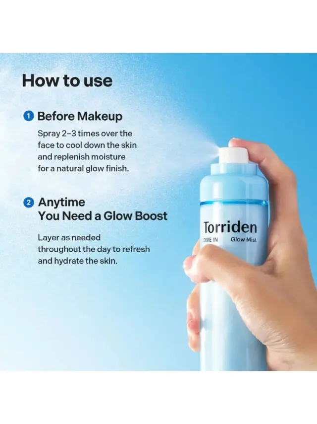 Torriden Dive In Low Molecular Hyaluronic Acid Glow Mist Ενυδατικό Mist Προσώπου, 120ml 2
