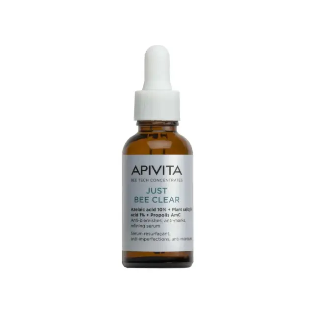 Apivita Bee Tech Just Bee Clear, Ορός Λείανσης για τις Ατέλειες & τα Σημάδια Ακμής 30ml