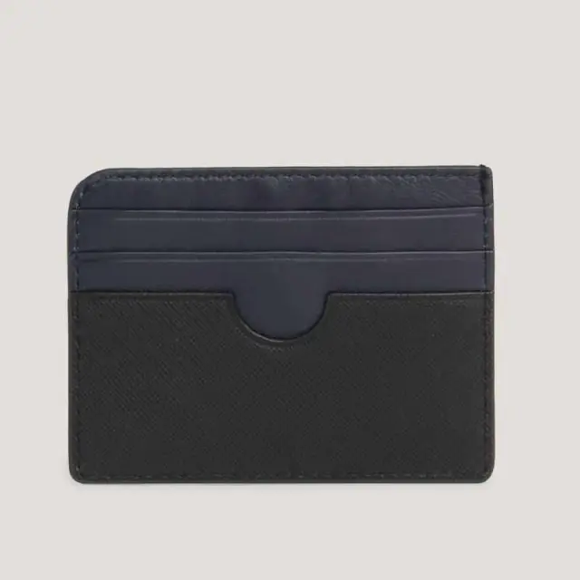 Tommy Hilfiger - Ανδρική θήκη καρτών Th Saffiano Cc Holder AM0AM12193-BDS Μαύρο 2