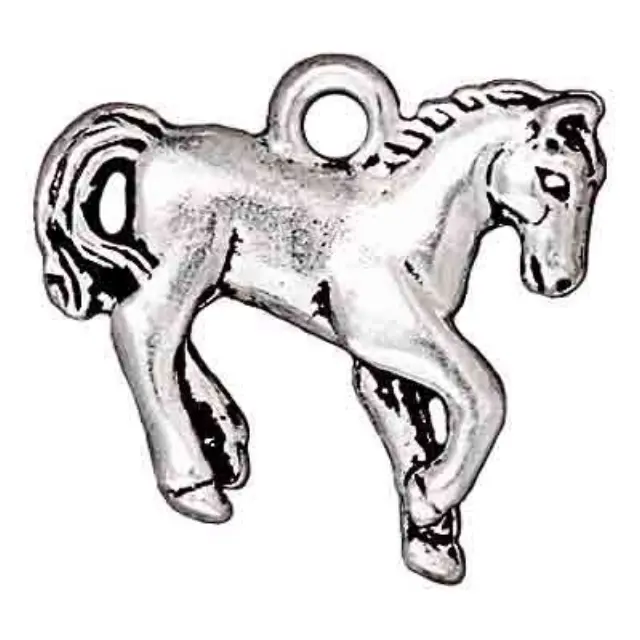 Διακοσμητικό Χυτό Pewter - Horse - Antique Fine Silver - 2τεμ