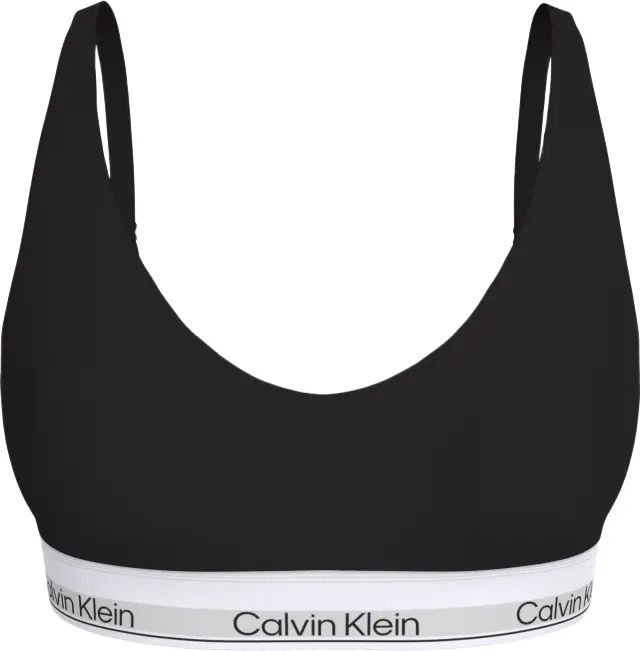 Calvin Klein Γυναικείο Μπουστάκι Lightly Lined - Icon Cotton Modal, Χρώμα Μαύρο