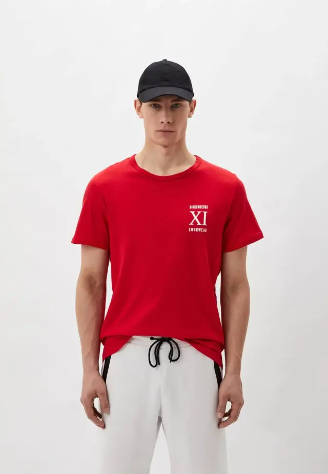 Bikkembergs - Ανδρικό T-shirt Κοντομάνικο BKK1MTS05-RED Κόκκινο - M