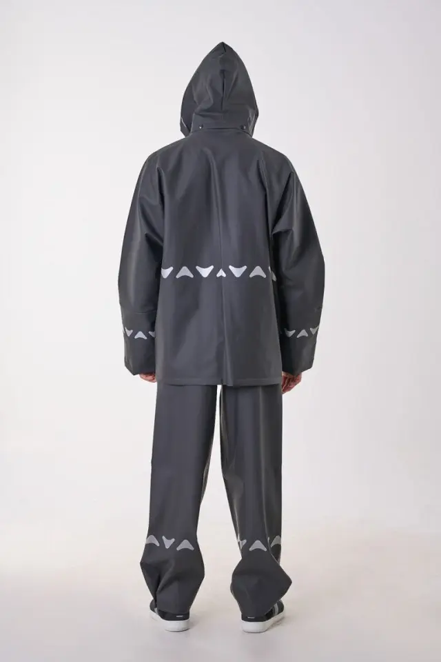 Anorak Αδιάβροχο Κοστούμι Avenue R Long Μαύρο - 2XL 3