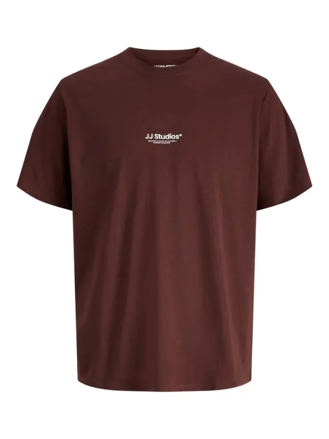 JJESOHO TEE SS CREW NECK NOOS - Bitter Chocolate