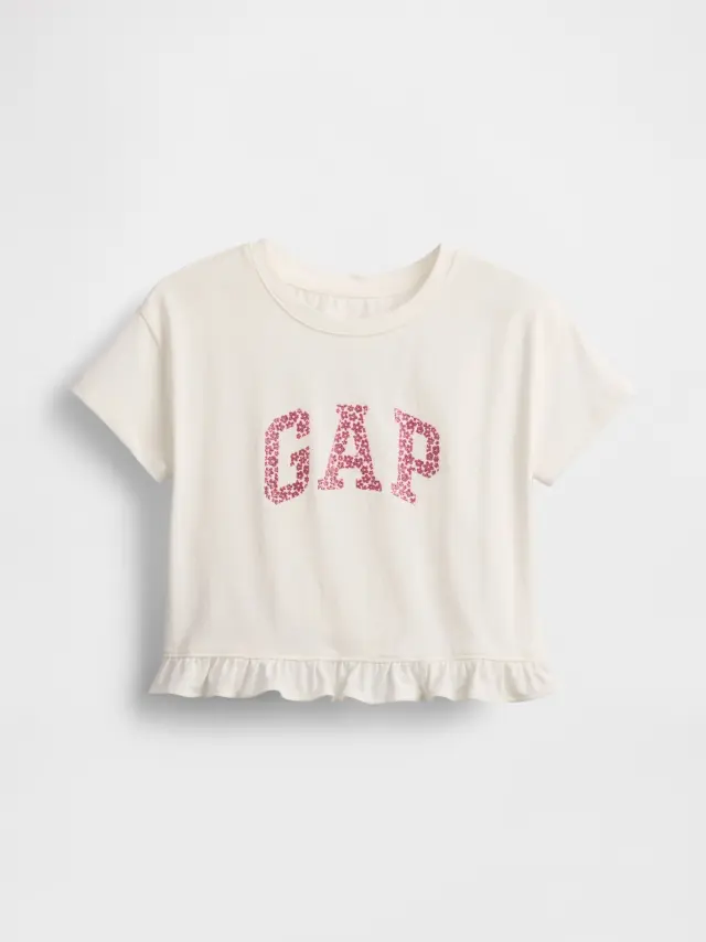 Βρεφική & Νηπιακή Logo Ruffle Μπλούζα new off white - 12-18M