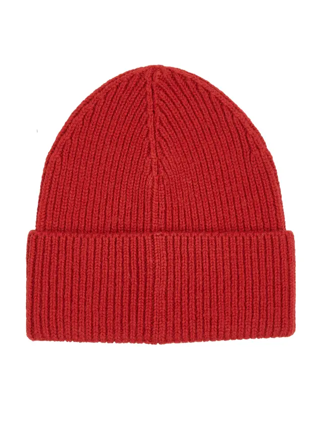 Calvin Klein Ανδρικός Σκούφος Metal Chunky Rib Beanie Κόκκινο 3