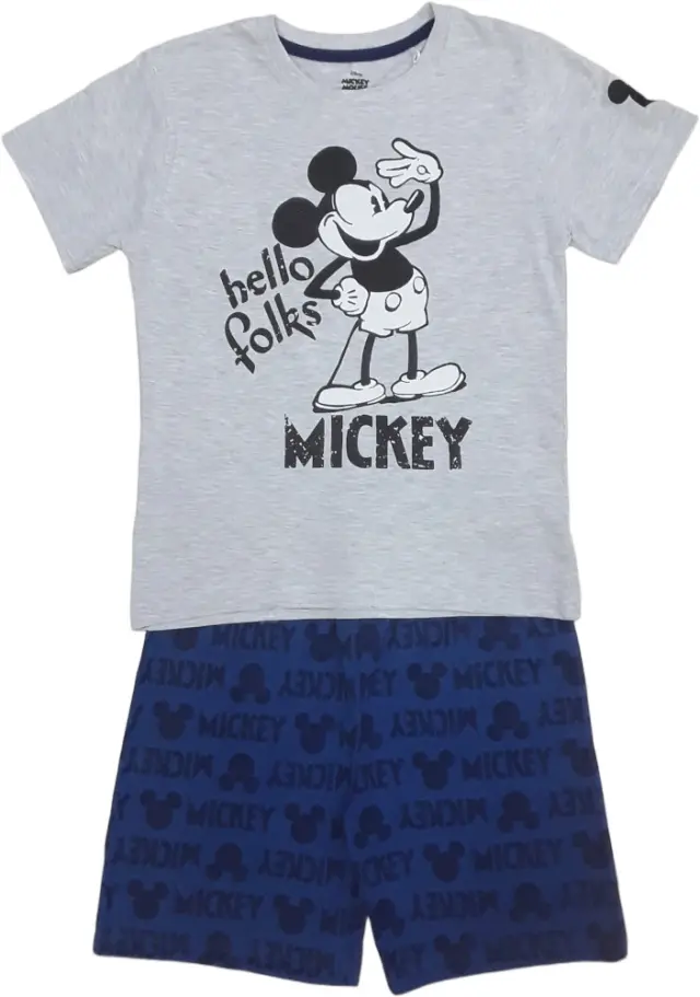 Πιτζάμα Καλοκαιρινή Hello Folks Mickey 8010347 - 8-9 Y (134cm)