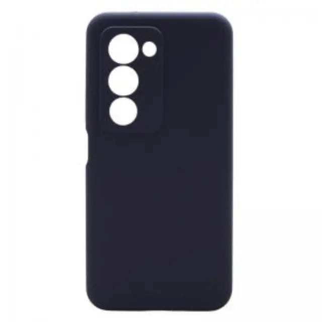 Θήκη Liquid Silicon inos Xiaomi Redmi 15 4G/ 15 5G Velvet Σκούρο Μπλε N70013 2