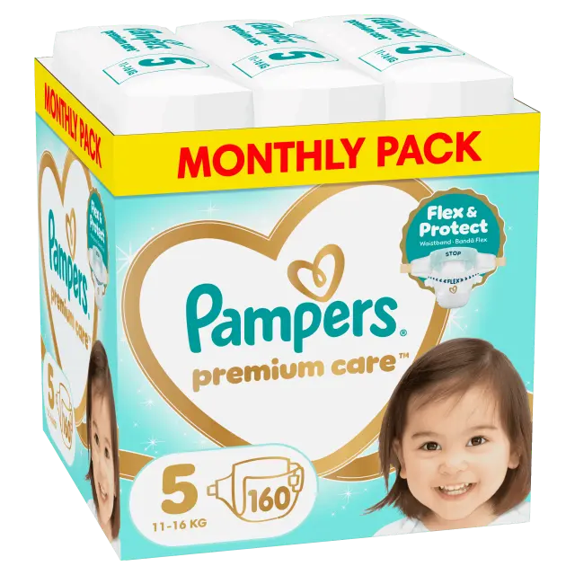 Pampers Premium Care Νο 5 Monthly Pack 160τμχ (11-16kg)