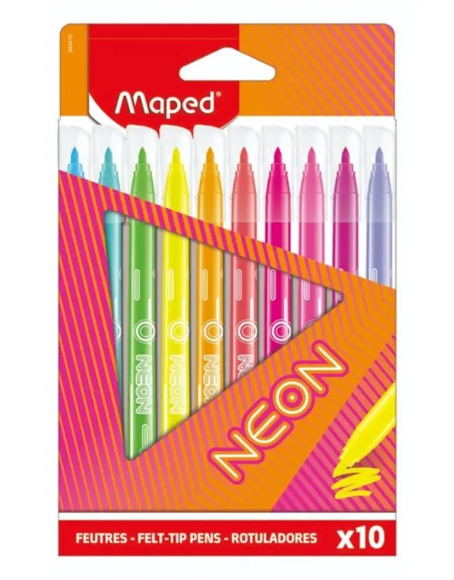 Maped Μαρκαδόροι Ζωγραφικής Neon 10τεμ/ 845419 (Maped)