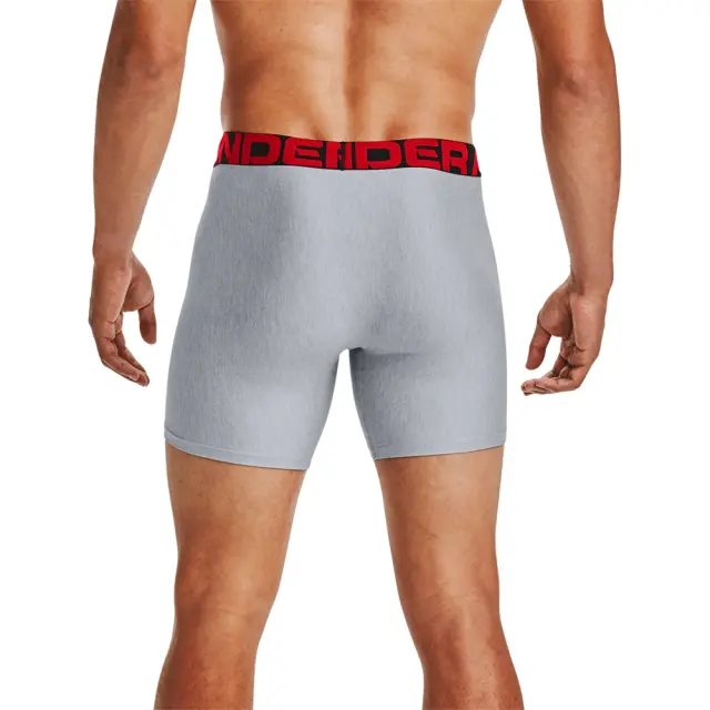 Under Armour Men's Tech 6inches 2 Pack Underwear Γκρι Σκούρο 1363619-011 (Under Armour) - Small 2
