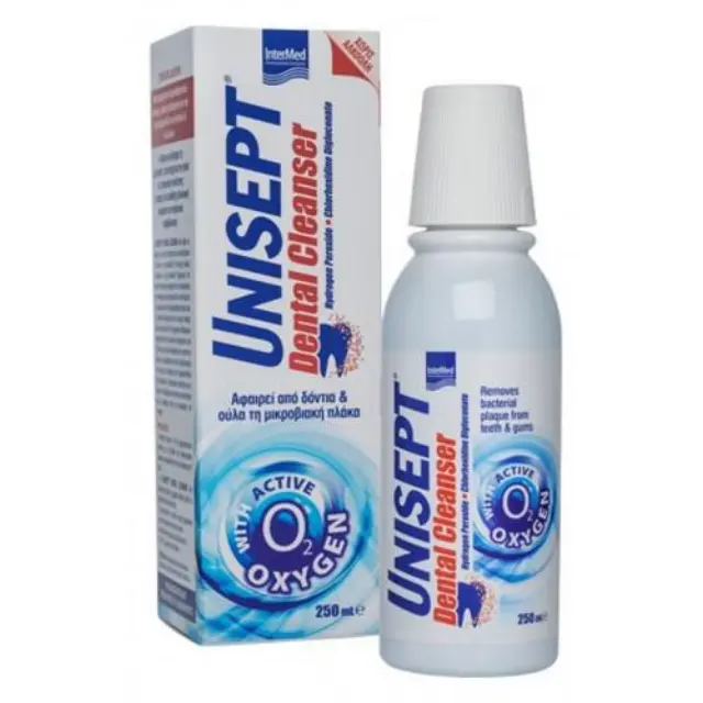 Intermed Unisept Dental Cleanser Στοματικό Διάλυμα Καθημερινής Προστασίας κατά της Πλάκας και της Κακοσμίας 250ml
