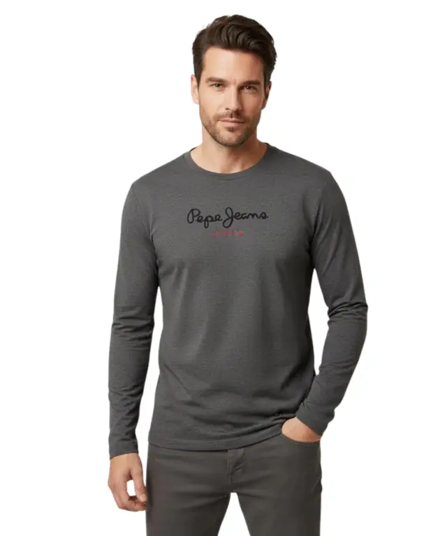 Pepe Jeans - Ανδρική Μπλούζα Φούτερ Eggo Long PM5010312-933 Γκρι - XL 2