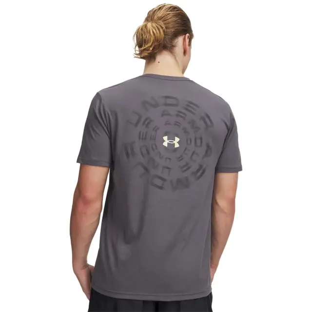 Under Armour Men's Blur Wordmark Shortsleeve T-Shirt Γκρι Σκούρο 6009248-025 (Under Armour) 2