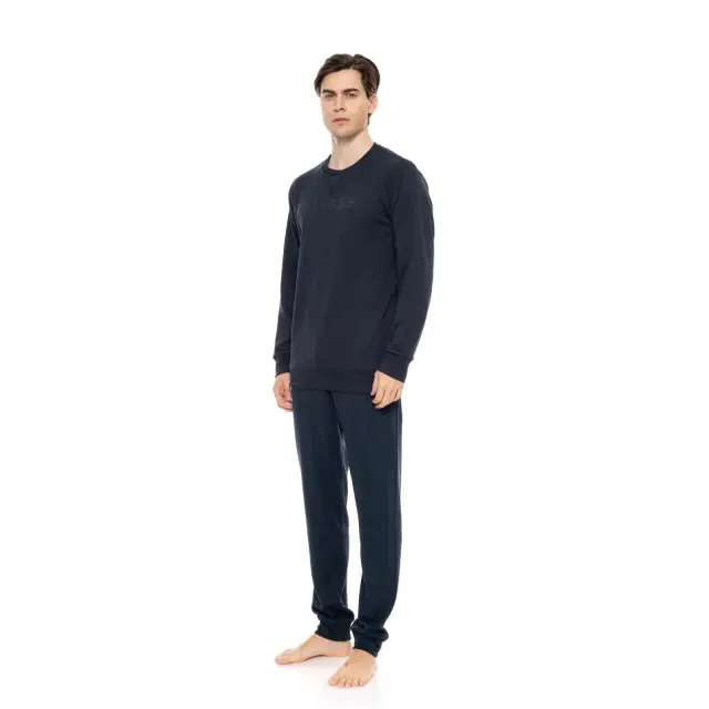 Ανδρική Πυτζάμα Jacquard Green Plaid W-M710 Τύπος Ulisse - L 2