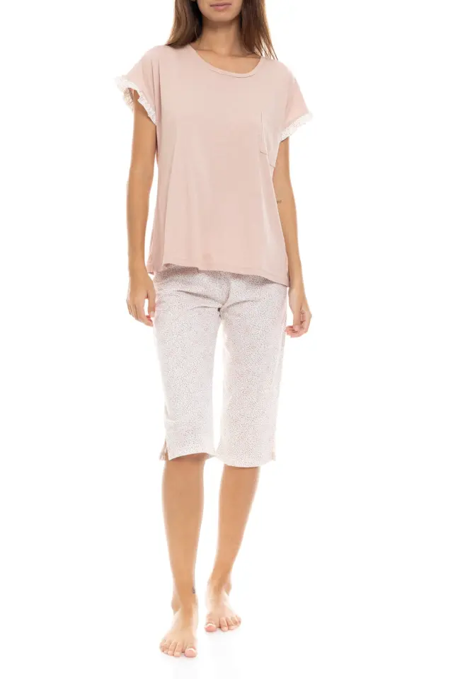 S1318 - Type - PYJAMA CAPRI ROMANTIC FLOWER - S
