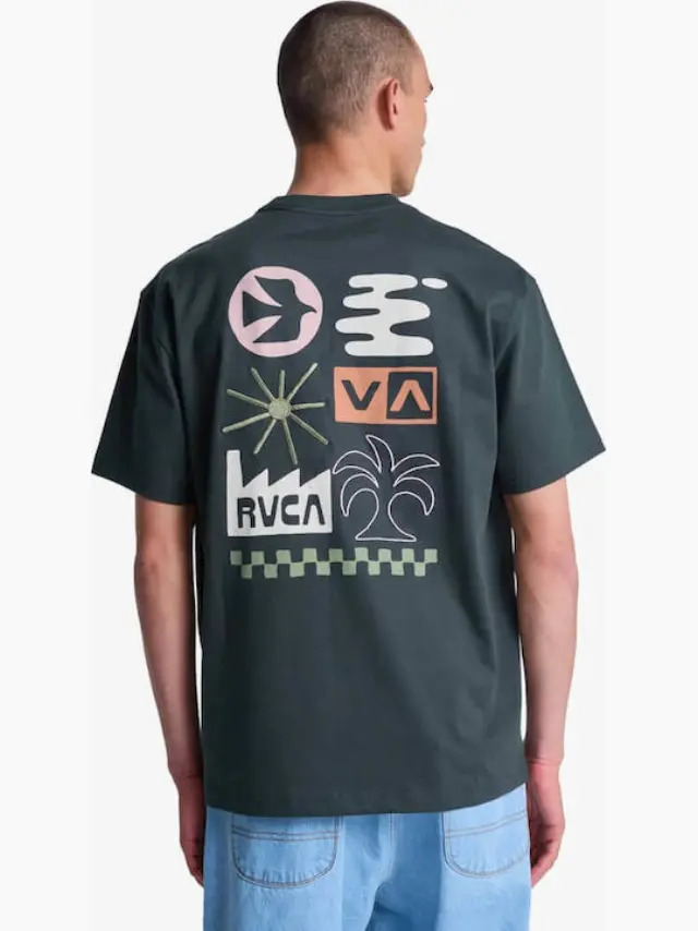 RVCA Mirage SS Μπλούζα Ανδρικό Pirate Black Pirate Black - XL 2