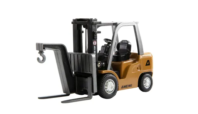 AMEWI Mini Metal Forklift Τηλεκατευθυνόμενο Κλαρκ με Μεταλλικό Αμάξωμα, Ανυψωτικό Μηχανισμό & Παλέτα 1:64 22715