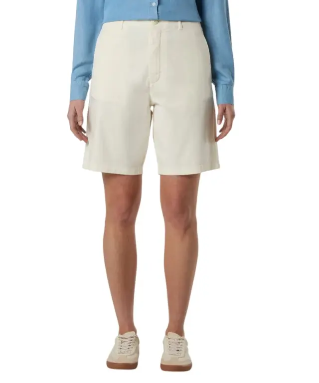 North Sails - Γυναικεία Βερμούδα High-waisted chino 074792-000-0105 Λευκό 2