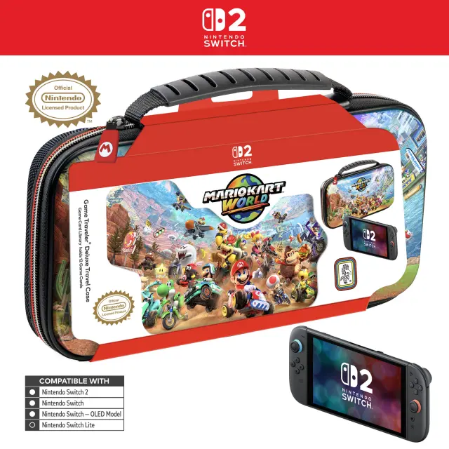 Nintendo Game Traveler: Deluxe Travel Case - Mario Kart World - Nintendo Switch 2