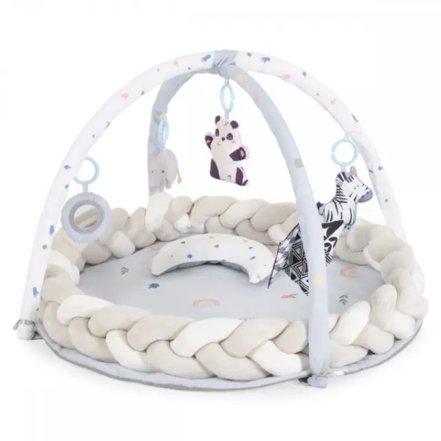 Moni Toys Γυμναστήριο Με Πλεξούδα Naya Grey 3800146273590
