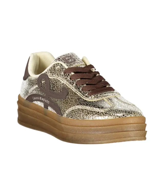 Laura Biagiotti – Γυναικεία Sneakers 9804-GOLD Χρυσό 2