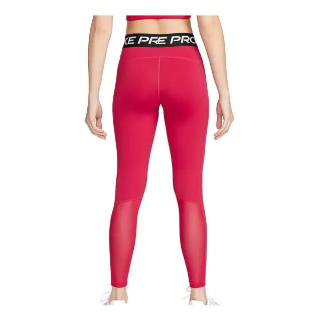 Nike Pro Dri-FIT Mid-Rise Leggings (DN0998-614) - Φούξια 3