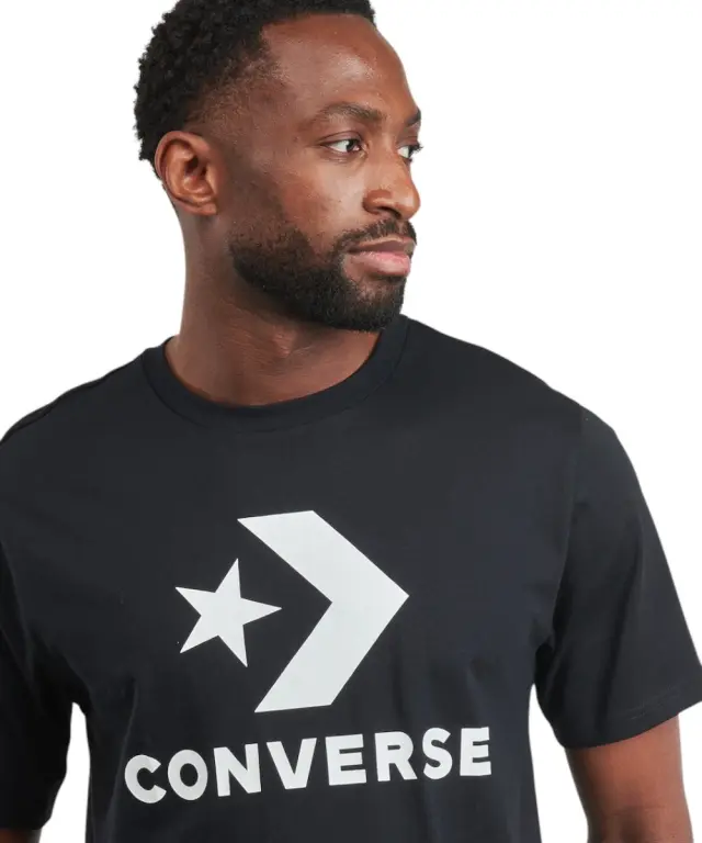 Converse - Ανδρικό T‑shirt Logo Star Chevron CVM5T458-001 Μαύρο - M 3