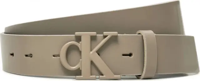 Calvin Klein Γυναικεία Μεσαία Ζώνη Λείο Δέρμα Μπεζ 80cm