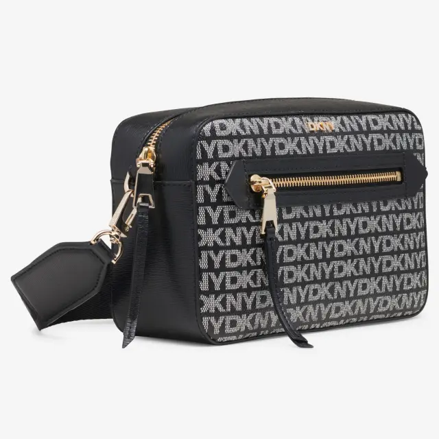 Γυναικεία Τσάντα Χιαστί DKNY Bryant Camera Bag R42EYE22-XLB Μαύρη Logo Μαύρο - One Size 2