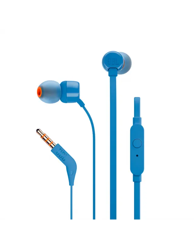 JBL T110 In-ear Handsfree Ακουστικά με Βύσμα 3.5mm Μπλε