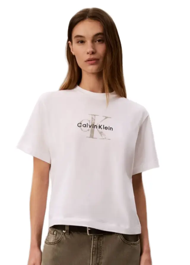 CalvinKlein γυναικείο t-shirt boxy γραμμή LV047H802G-2