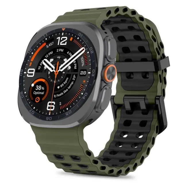 Tech-protect Iconband Pro Samsung Galaxy Watch Ultra 1 / 2 2024-2026 (47 Mm) Military Green/black