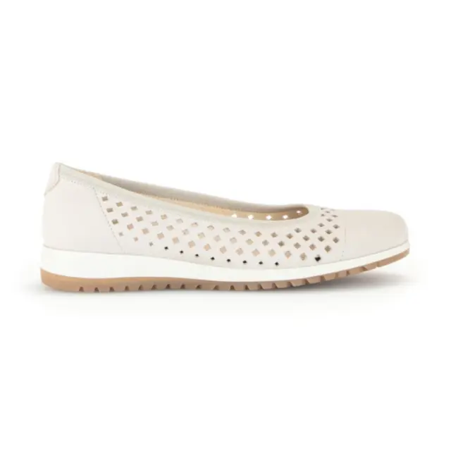 Gabor Μπαλαρίνες Γυναικείο δέρμα Nubuck Μπεζ GAB/42401 31-PUDER