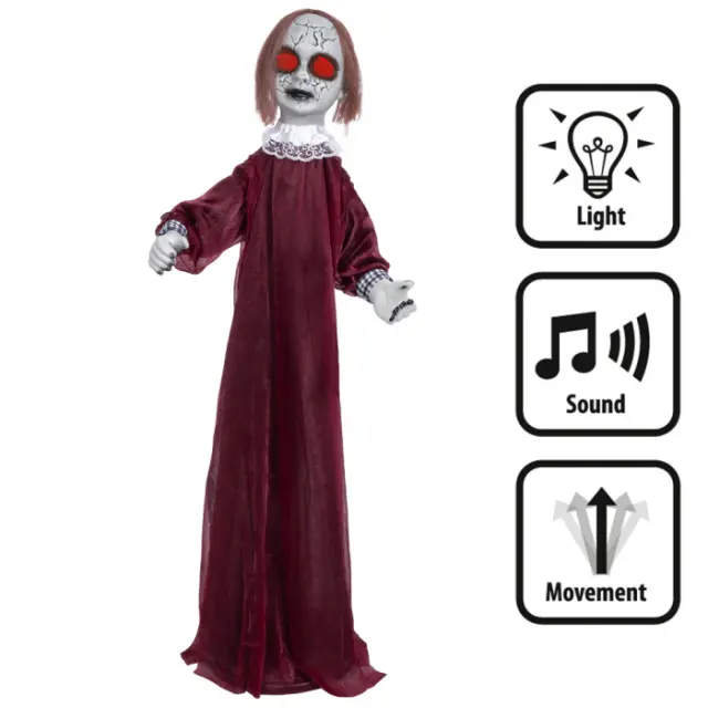 Αποκριάτικο Διακοσμητικό Laughing Dolly 90εκ (Bolland) (C-373098) 3