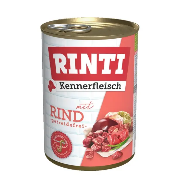 RINTI Kennerfleisch Beef - wet dog food - 400g
