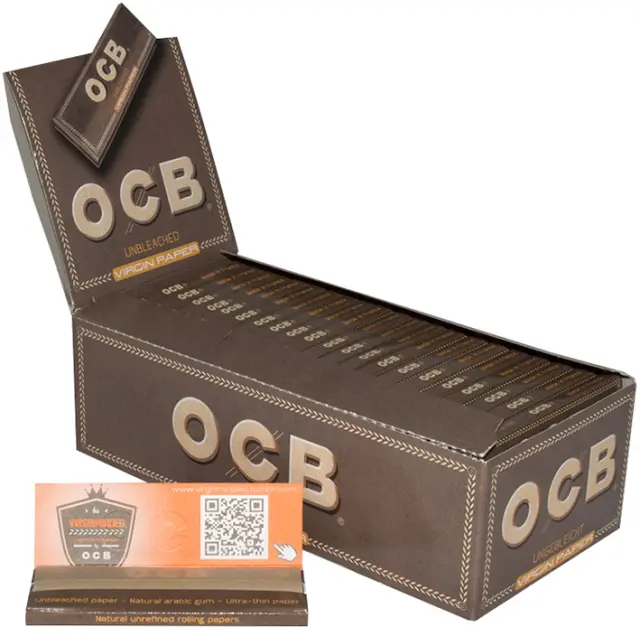 OCB Unbleached Χαρτάκια - Ακατέργαστο 50τεμ.