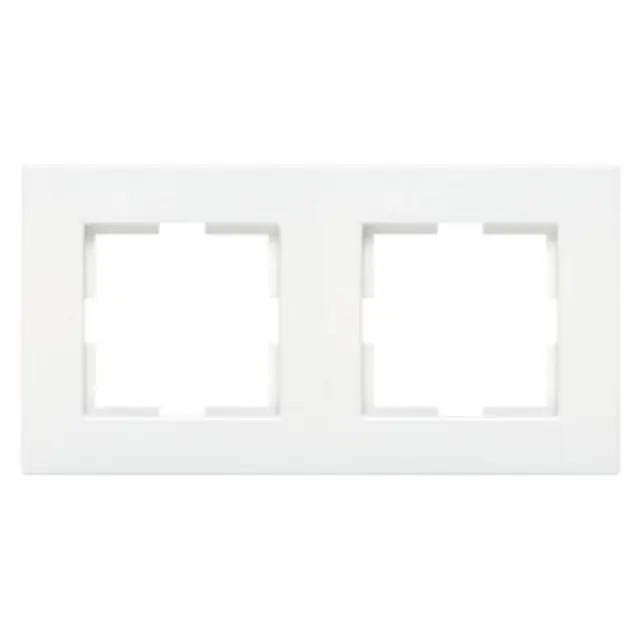 Karre Accessory White Two Gang Frame
