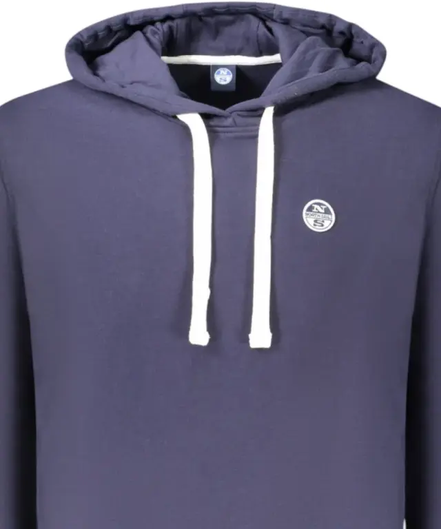 North Sails - Ανδρικό Φούτερ Με Κουκούλα Regular Fit 993013-000-0802 Μπλε - XL 3