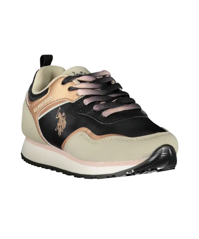 U.S. Polo Assn. - Παιδικά Sneakers Nobik NOBIK010KCNH3-BLK-BEI Μαύρο/Μπεζ 2