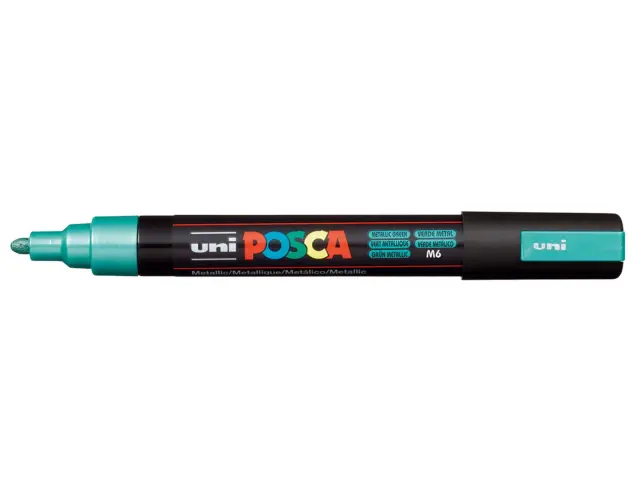 Μαρκαδόρος Σχεδίου Uni Posca PC-5M Medium με πάχος μύτης 1.8-2.5mm - Metallic GreenPC-5M(E) - METAΛ-ΠPAΣ