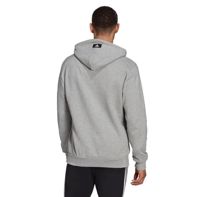 adidas Sportswear Three Bar Hoodie (H39802-Grey) - Γκρί 2