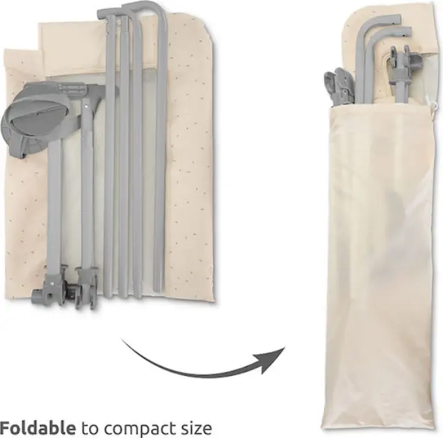 Προστατευτική Μπάρα Κρεβατιού 127*45*43cm Lorelli Safety Night Beige 10180032603 3