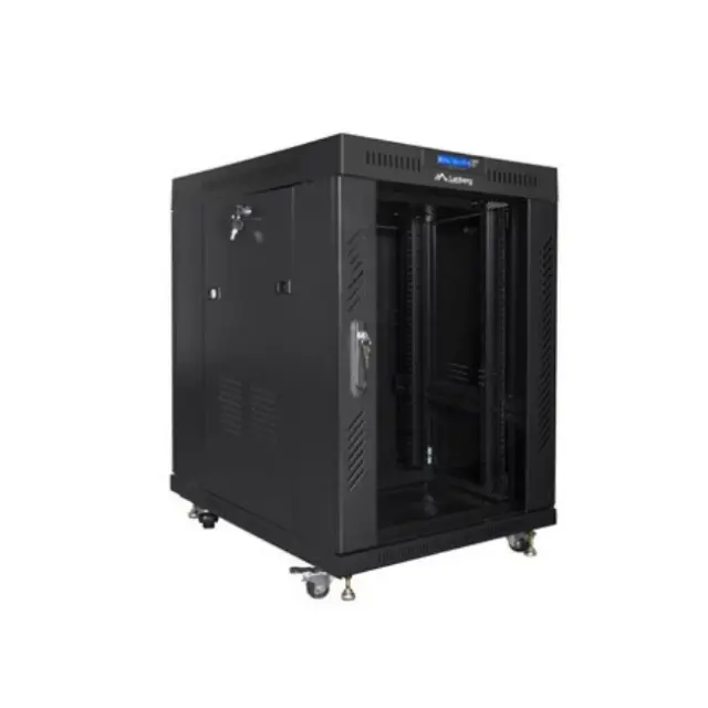 Lanberg Καμπίνα Rack 19" 15U 800x1000 LCD V2 Black (FF01-8015-12BL)