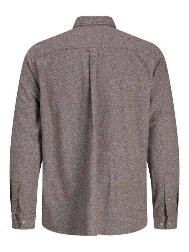 JPRBLUHARVEY TWILL SOLID L/S SHIRT SN - Hot Fudge 2