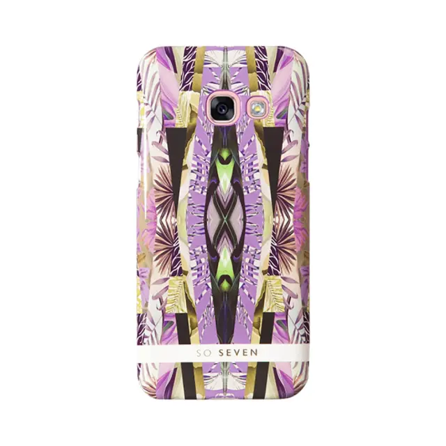 Πλαστική Θήκη So Seven Miami Για Samsung Galaxy A5 2017 Black And Violet Tropical Leaves