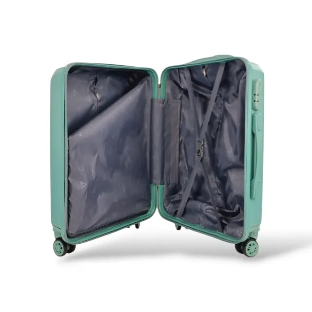 Μεσαία Σκληρή Βαλίτσα Πολυαιθυλένιο PLAYFULBAGS PS067-Μ (62x42x22cm) 55lt - Ροζ/Χρυσό 2